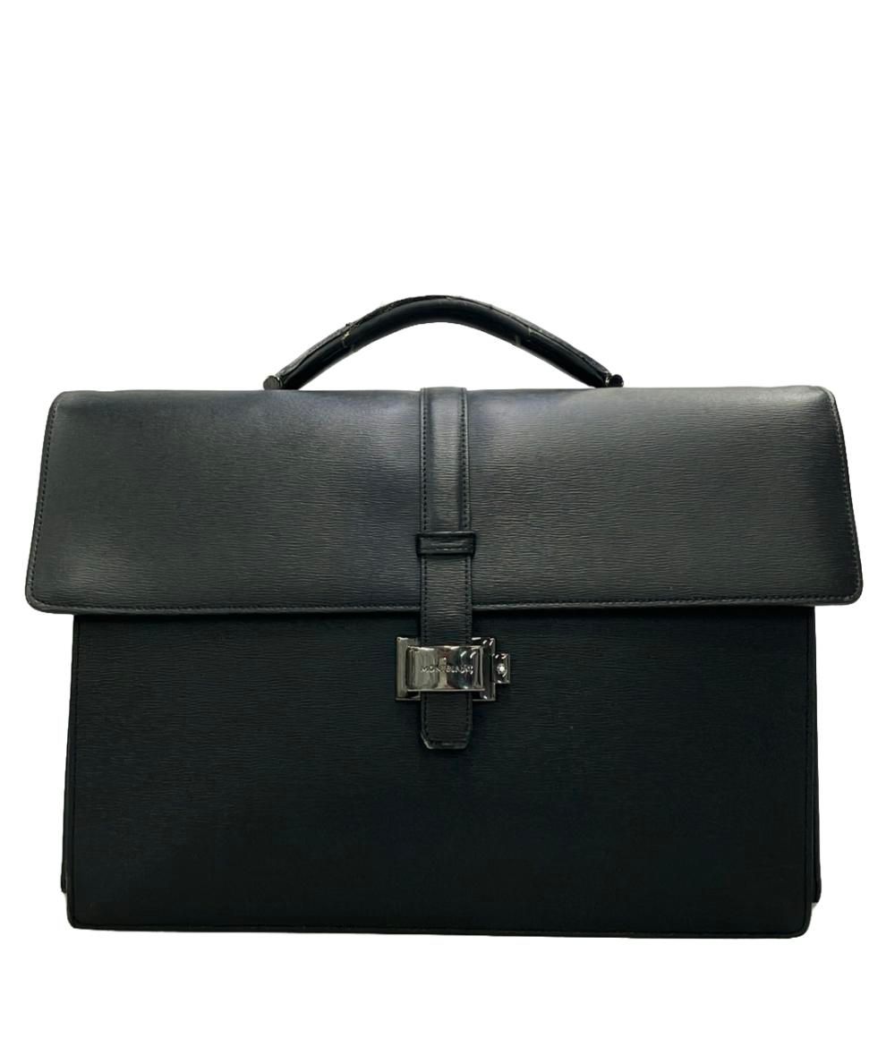 H75 Mont Blanc モンブラン　ビジネスバッグ　ハンドバッグ　ブラック MONTBLANC - MONTBLANC(モンブラン) ビジネスバッグ - 黒 本体
