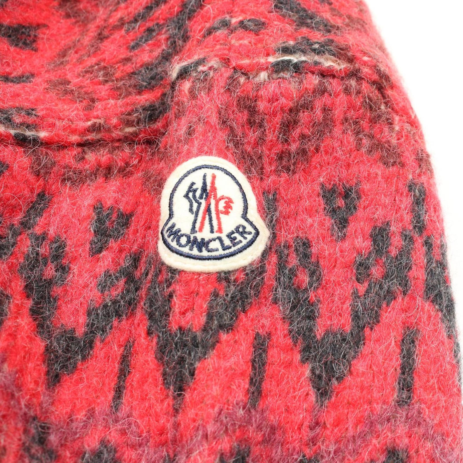 MONCLER モンクレール ノルディック ニット セーター ウール レッド MONCLER モンクレール ノルディック ニット セーター ウール