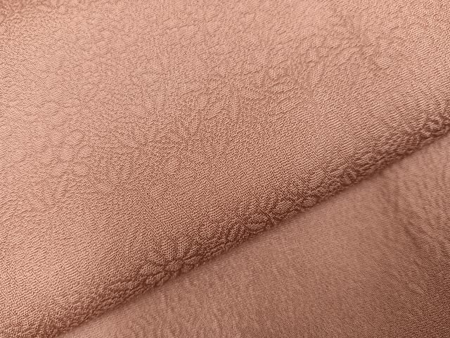 草花地紋 鴇浅葱色