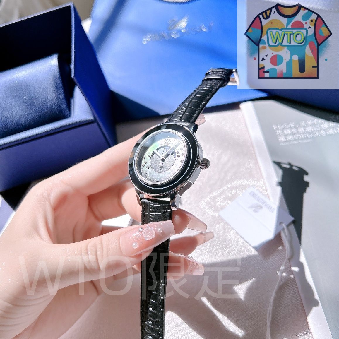 SWAROVSKI スワロフスキー　腕時計　未使用に近い　黒　ゴージャス 2469104144.jpg?1735390409