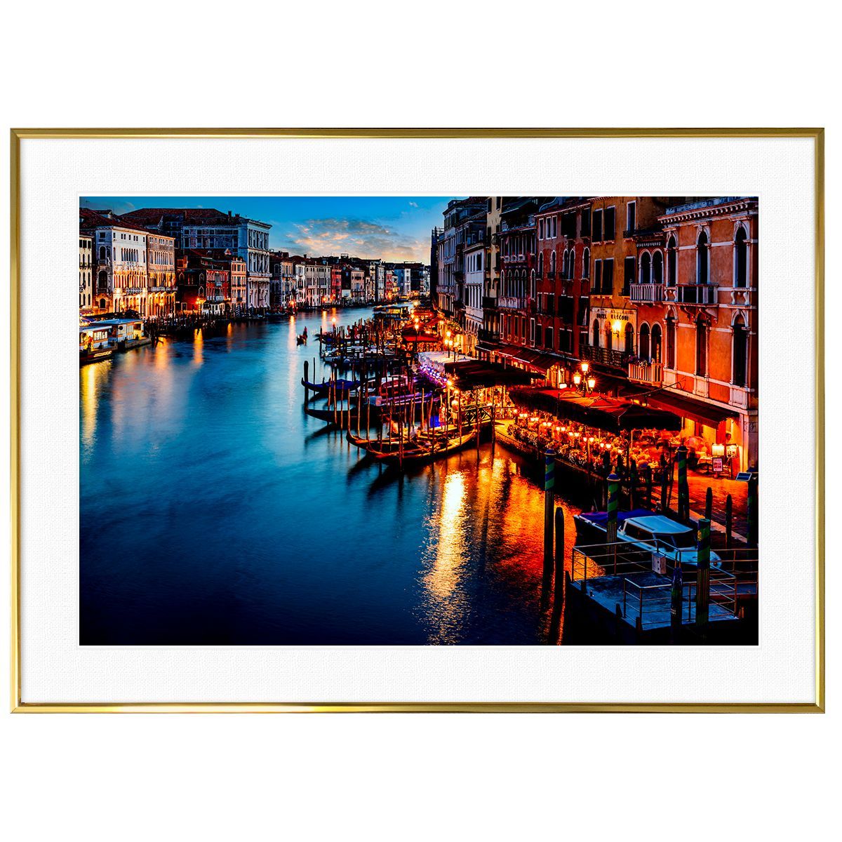 イタリア写真 ヴェネツィア大運河にかかるリアルト橋インテリア