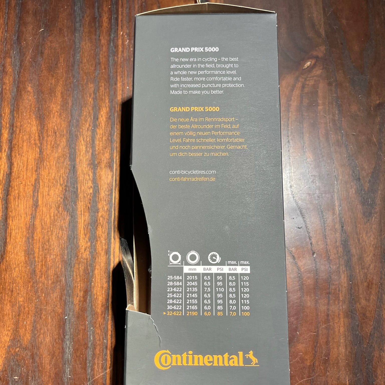 新品未使用】 Continental GRAND PRIX 5000 コンチネンタル グランプリ 