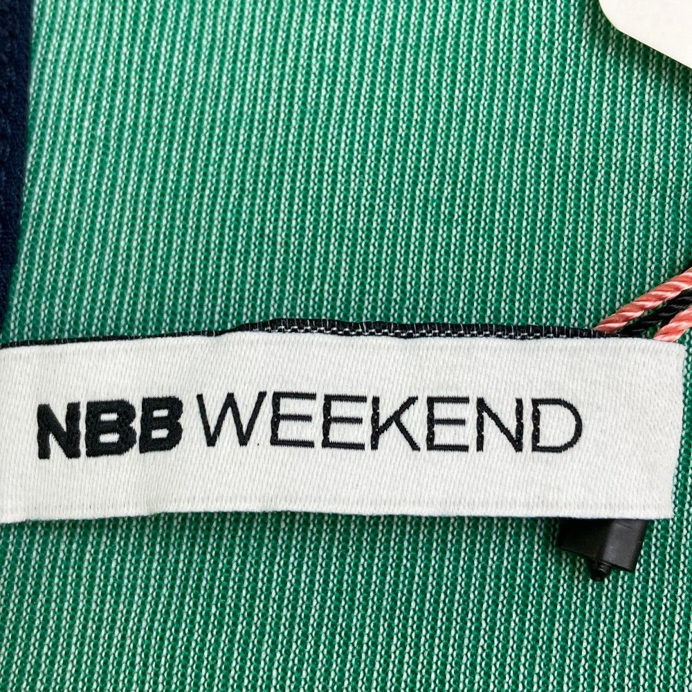 サイズ：1 NBB WEEKEND エヌビービーウィークエンド  ノースリーブ ハーフジップ Tシャツ  グリーン系 [240101243636]# ゴルフウェア レディース ストスト