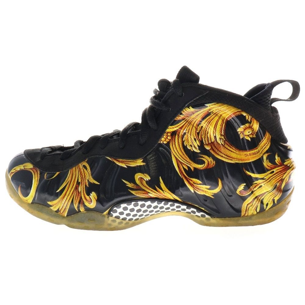 NIKE ナイキ 【観賞用 2013年製】 14SS ×SUPREME AIR FOAMPOSITE ONE シュプリーム エア フォームポジット ハイカットスニーカー ブラック US9.5/27.5cm 652792-001 NIKE (ナイキ) 【観賞用 2013年製】 14SS ×SUPREME AIR FOAMPOSITE ONE