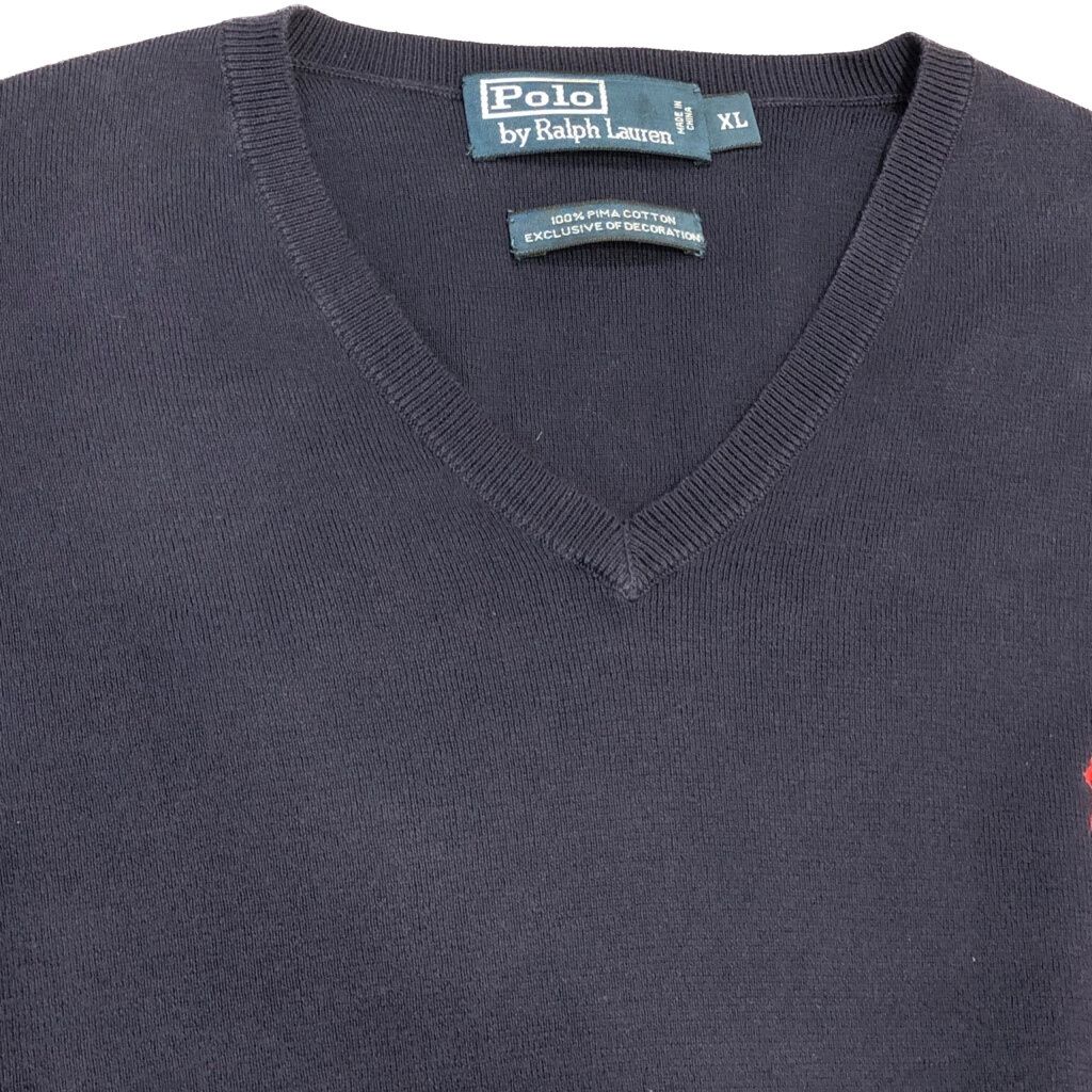 Polo by Ralph Lauren ポロ ラルフローレン Vネック コットン ニット