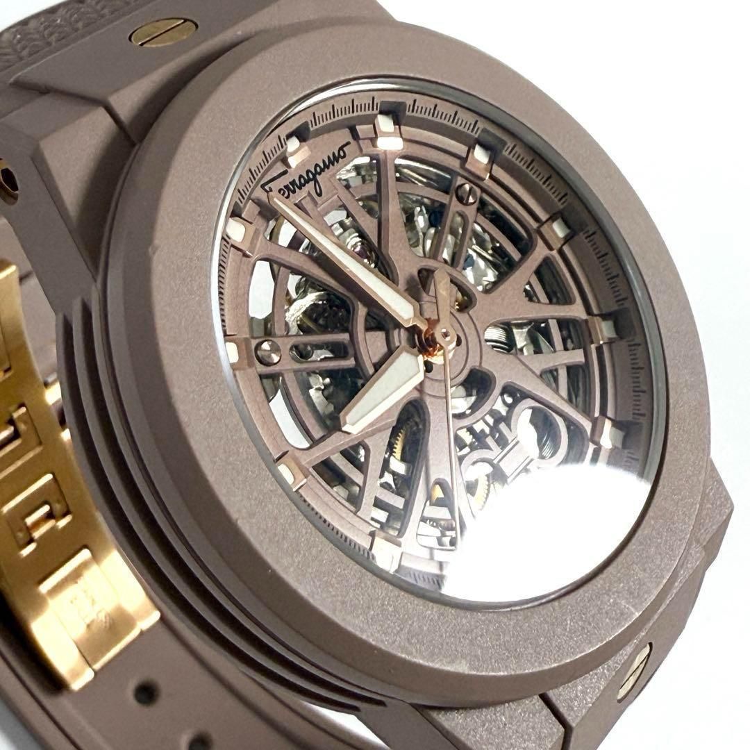 定価36万】フェラガモ ユニセックス F-80 スケルトン 腕時計 自動巻き  