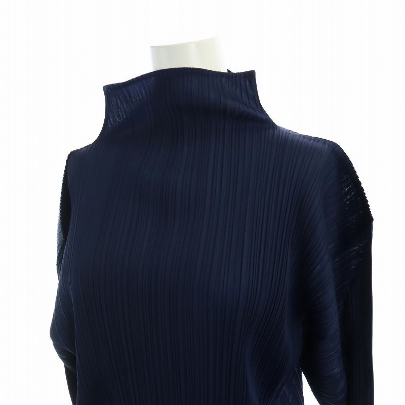 イッセイミヤケ ISSEY MIYAKE カットソー 長袖 プリーツ加工 ボトル 