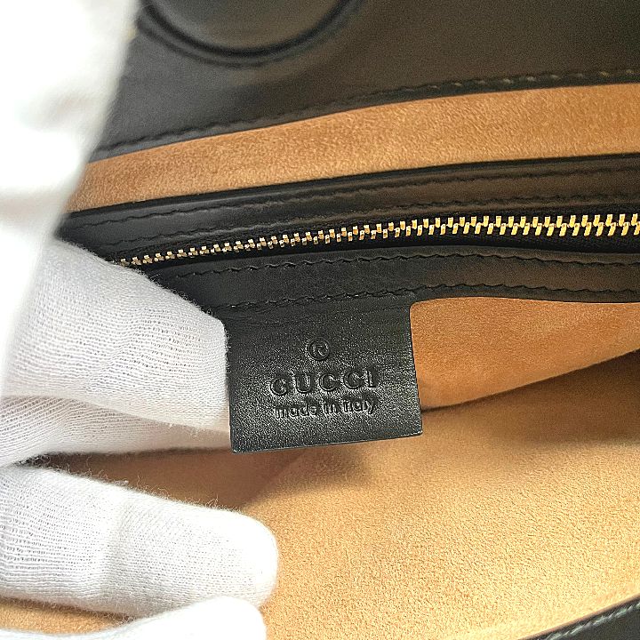 GUCCI グッチ レオパード ニムフェア バンブー ２way ショルダーバッグ