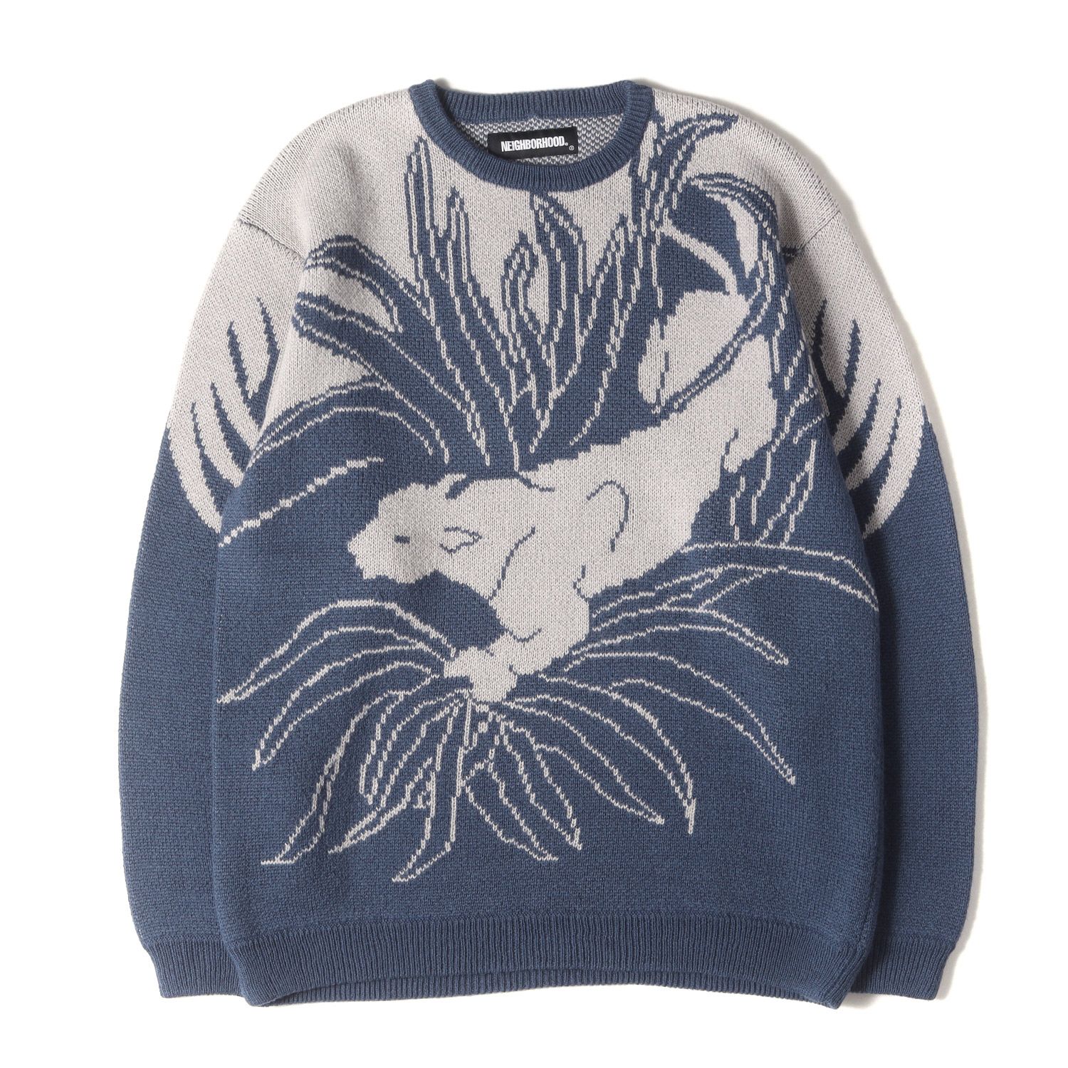 NEIGHBORHOOD ネイバーフッド ニット ネイビー 紺 サイズ:M | 21AW
