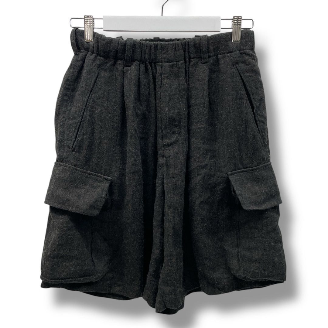 LIDNM Linen Wool Fatigue Pants Sサイズ LINEN WOOL FATIGUE SHORTS