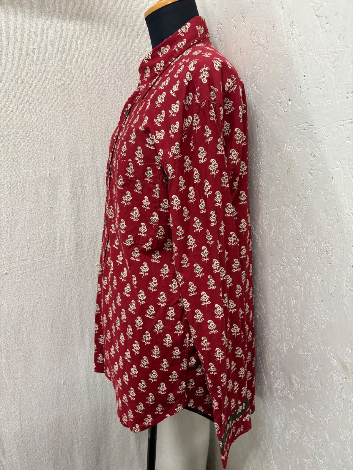 新品　ポールスミ150cm 長袖シャツ 美品】 WG48 Paul smith/ポールスミス 長袖シャツ sizeL 赤色