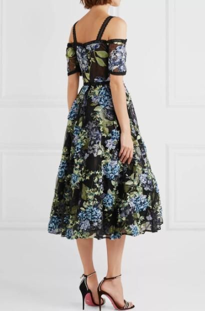 マルケッサノッテ ドレスワンピース キャミワンピ 6 花柄レース