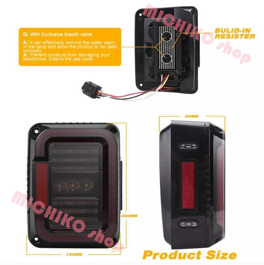 ジープ JK ラングラー 用 LED テールランプ