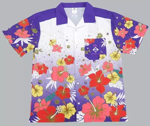 中古】衣類 比嘉ver. 公式アロハ パープル Mサイズ 「新テニスの王子様 【新品未使用】テニプリ☆ソニック2022 公式アロハシャツ 比嘉ver.
