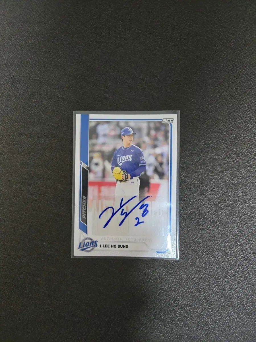 KBO 感覚 カード サムスン ライオンズ イ ホソン サインカード 直筆サイン入りカード