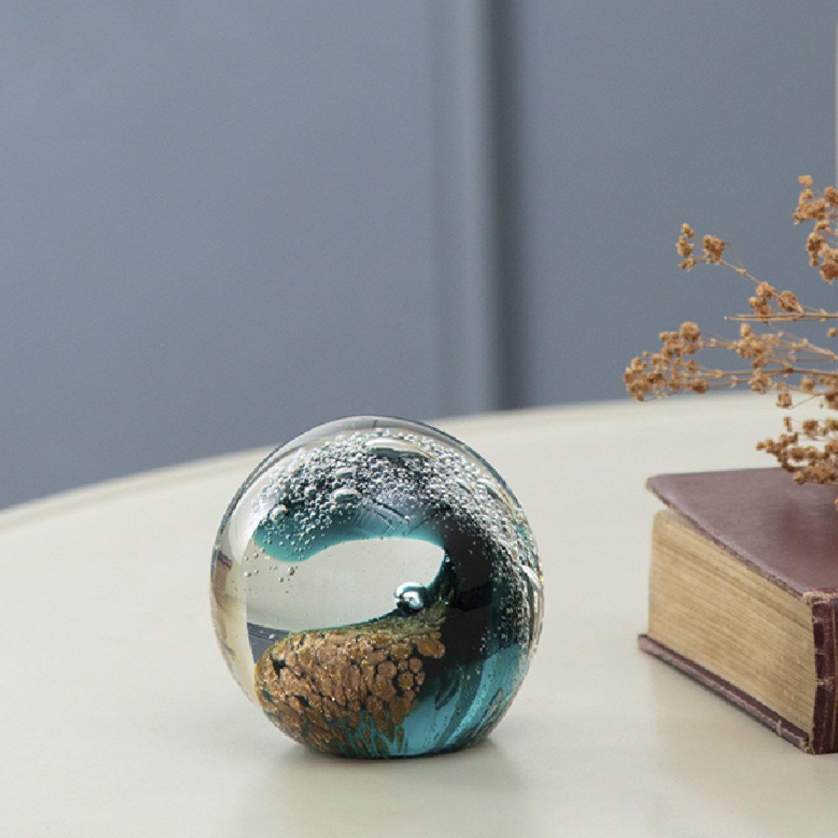 ガラスインテリアオブジェ（Glass interior objects） ウェーブ