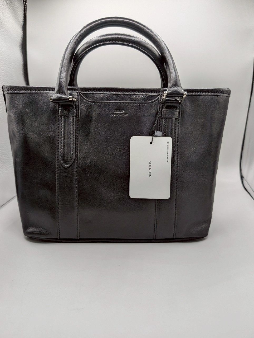 未使用2点セット】SEEKER 本革 トートバッグ＆ミニショルダー 黒