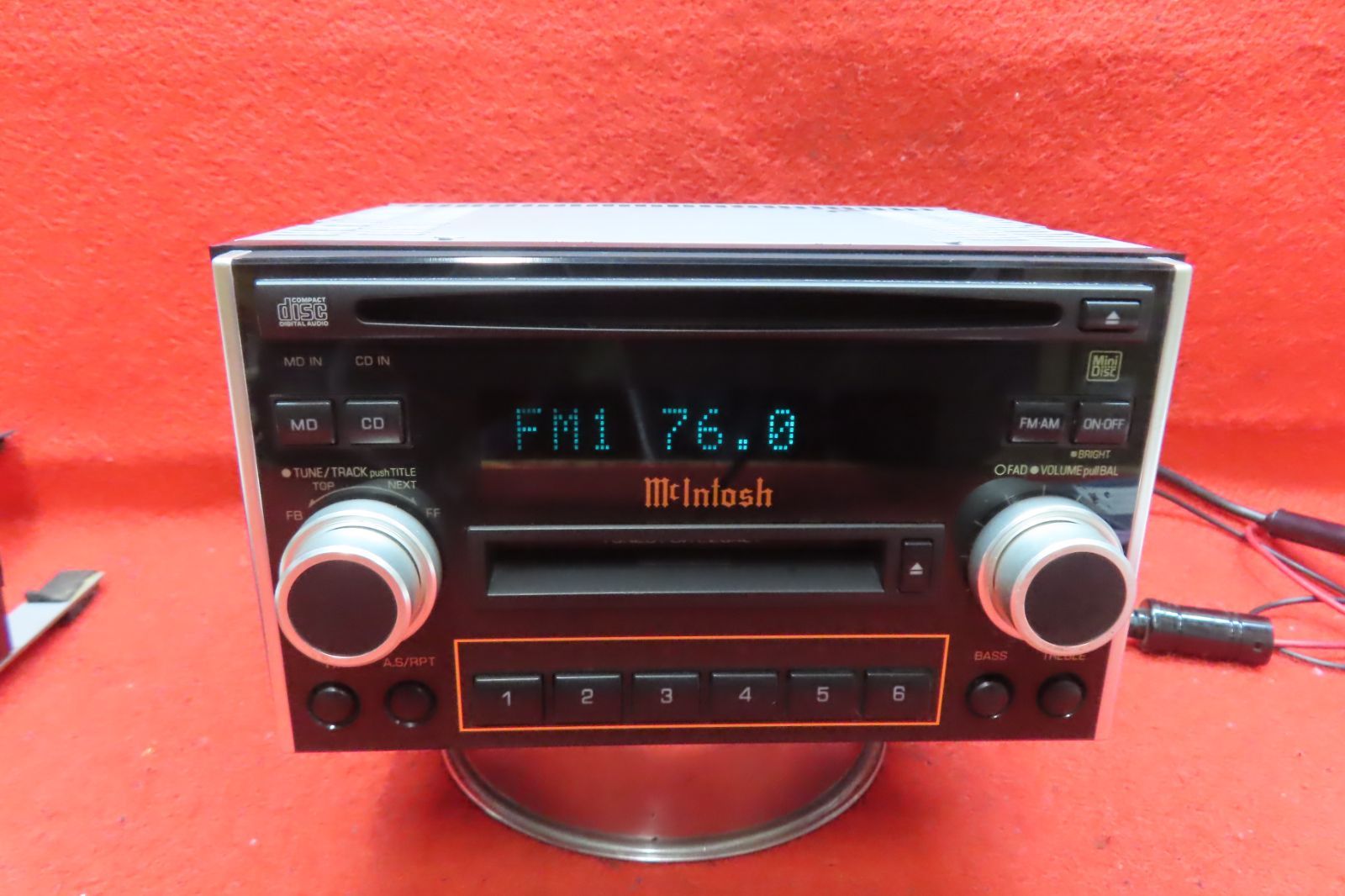 ＊CS1858＊ 付|スバル純正 BE5 BE9 BH5 BH9 レガシィ PF-40251-D EF-10801 CD MDプレーヤー|デッキ|カーオーディオ 2DIN