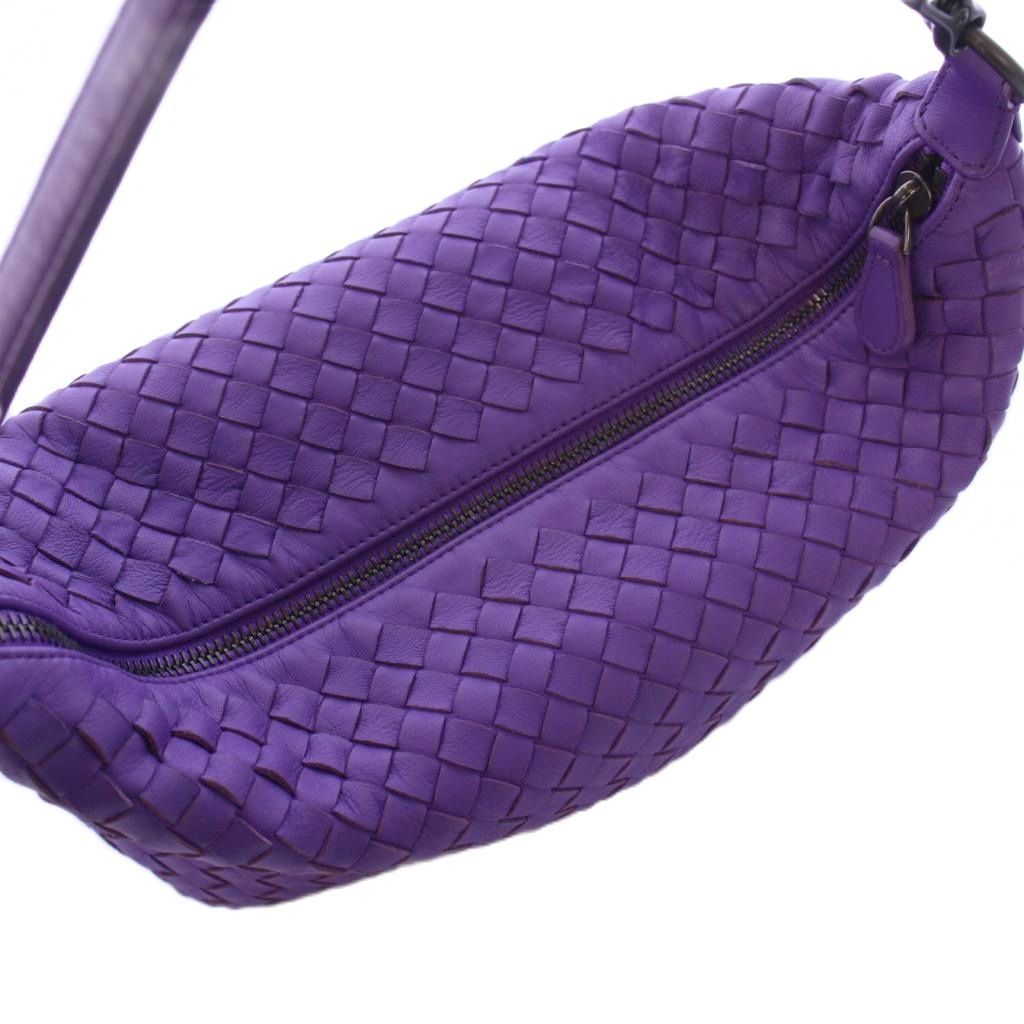 ボッテガヴェネタ　イントレチャートレザー　アクセサリーポーチ　ミニハンドバッグ BOTTEGA VENETA ボッテガヴェネタ ショルダーバッグ イントレ