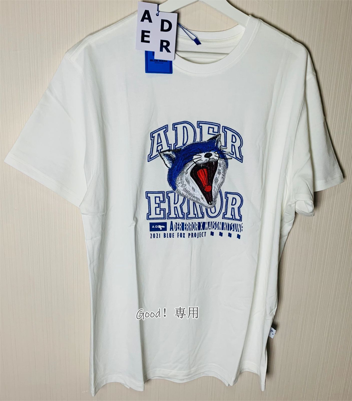 人気 ADER ERROR MAISON KITSUNE コラボ Ｔシャツ アーダーエラー ...