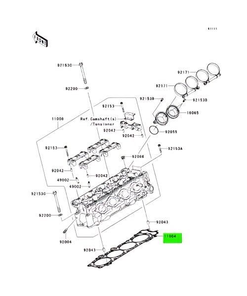 カワサキ 1400GTR ガスケットヘッド カワサキ 1400GTR ガスケットヘッド Gasket Head KAWASAKI 純正