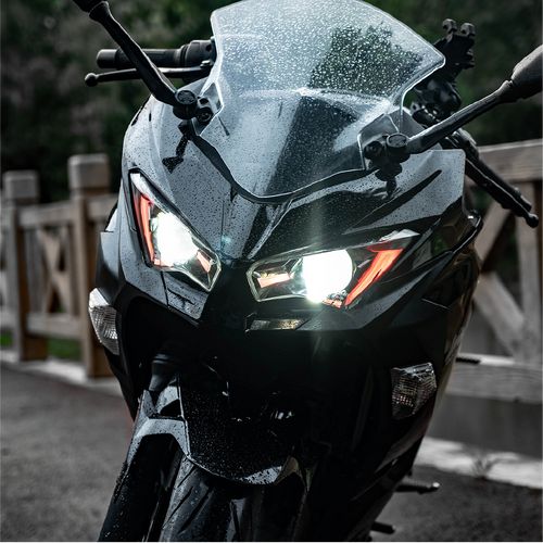 6 光凛 9ページ カスタムヘッドライト+RGB ZX25R ZX4R Zx6R , Ninja 650 1000
