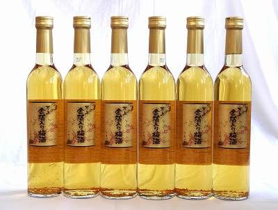 8本セット 万上 金箔入り梅酒 500ml×8本