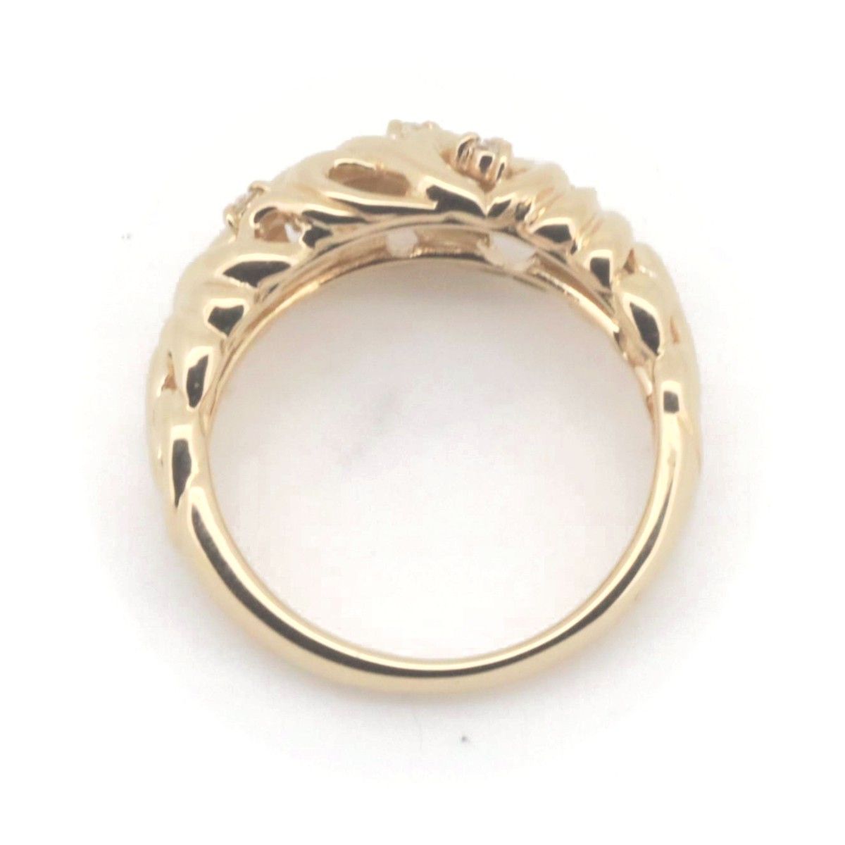 タサキ ダイヤモンド リング 指輪 11号 0.05ct K18YG(18金 イエローゴールド) 質屋出品