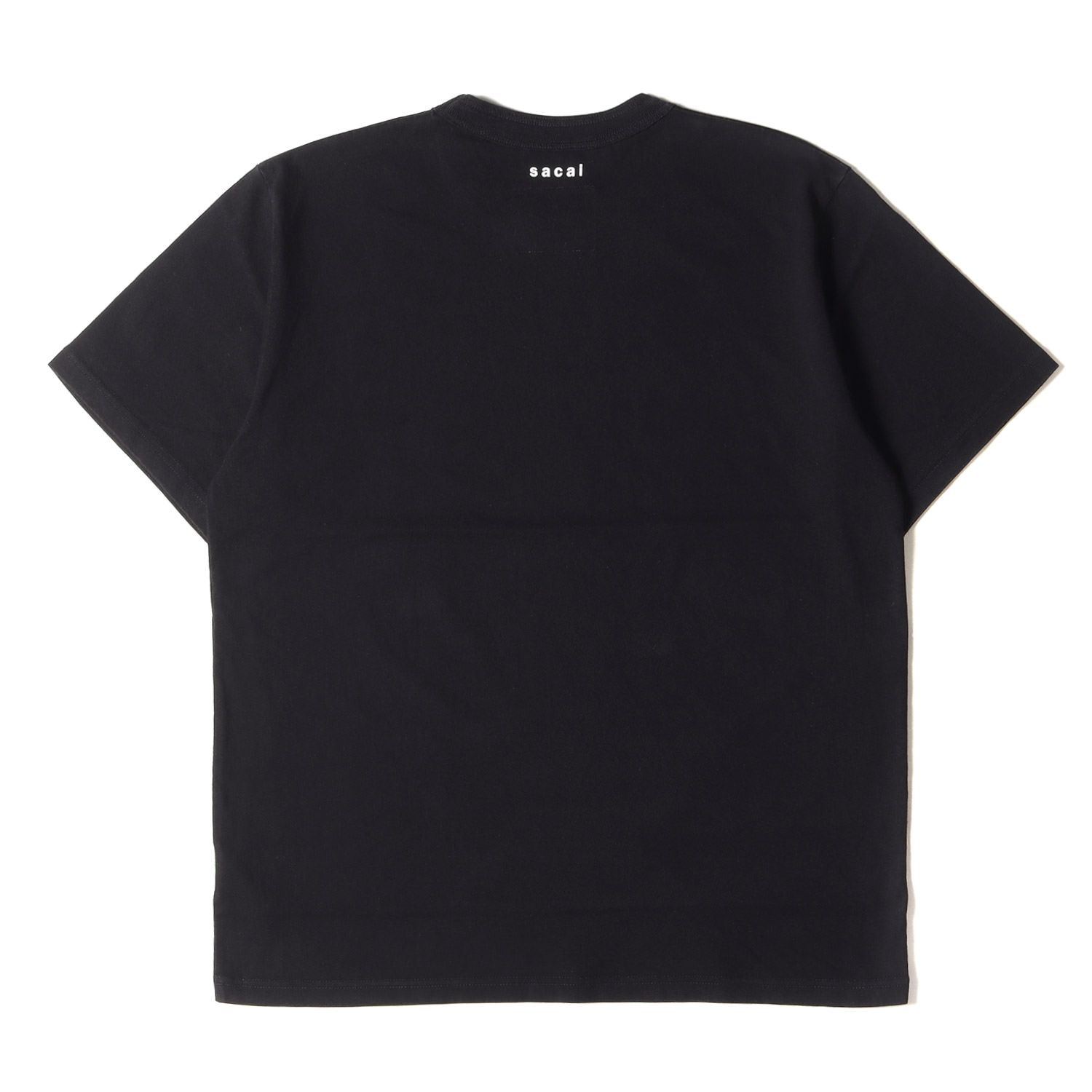 sacai サカイ　グラフィックロゴ　Tシャツ　新品　サイズ3 サカイ - sacai | Graphic Embroidery T-Shirt-Black-3の通販