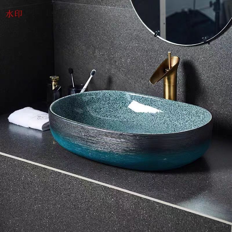 洗面ボウルセット 質豪華洗面台 洗面ボール 陶器 手水鉢 蛇口 排水金具付 手洗器 手洗い鉢 洗面器
