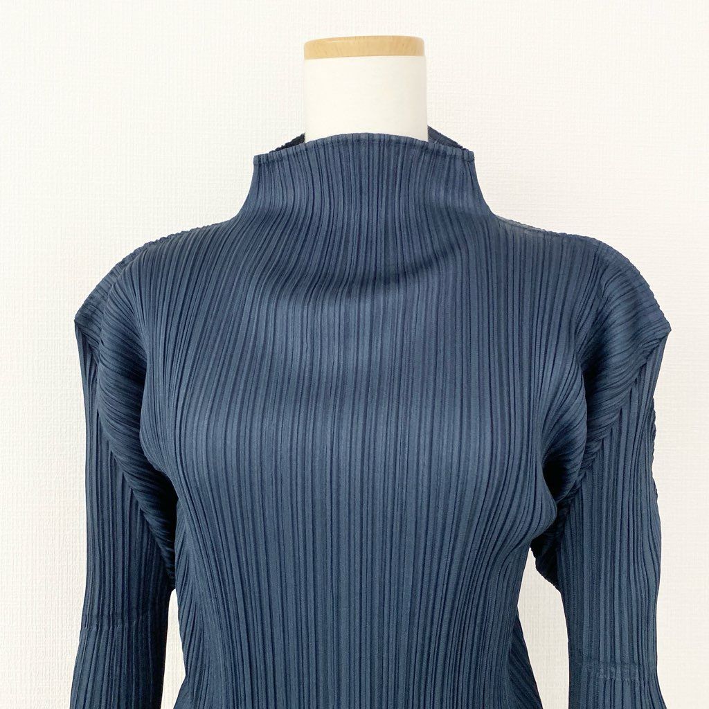 PLEATS PLEASE ISSEY MIYAKE ハイネック長袖 Pleats Please Issey Miyake November Pleated Top | Saks Fifth