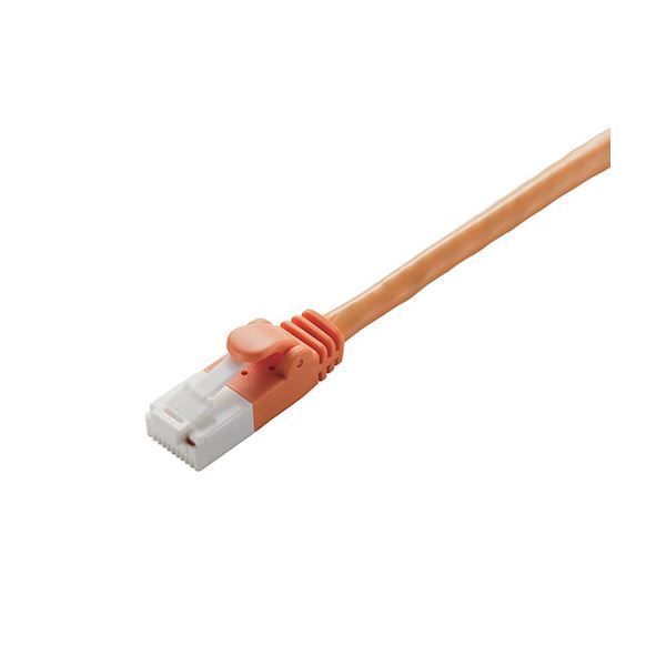 （まとめ） エレコム LANケーブル/CAT6対応/EU RoHS指令準拠/爪折れ防止/簡易パッケージ仕様/10m/オレンジ LD-GPT/DR10/RS 