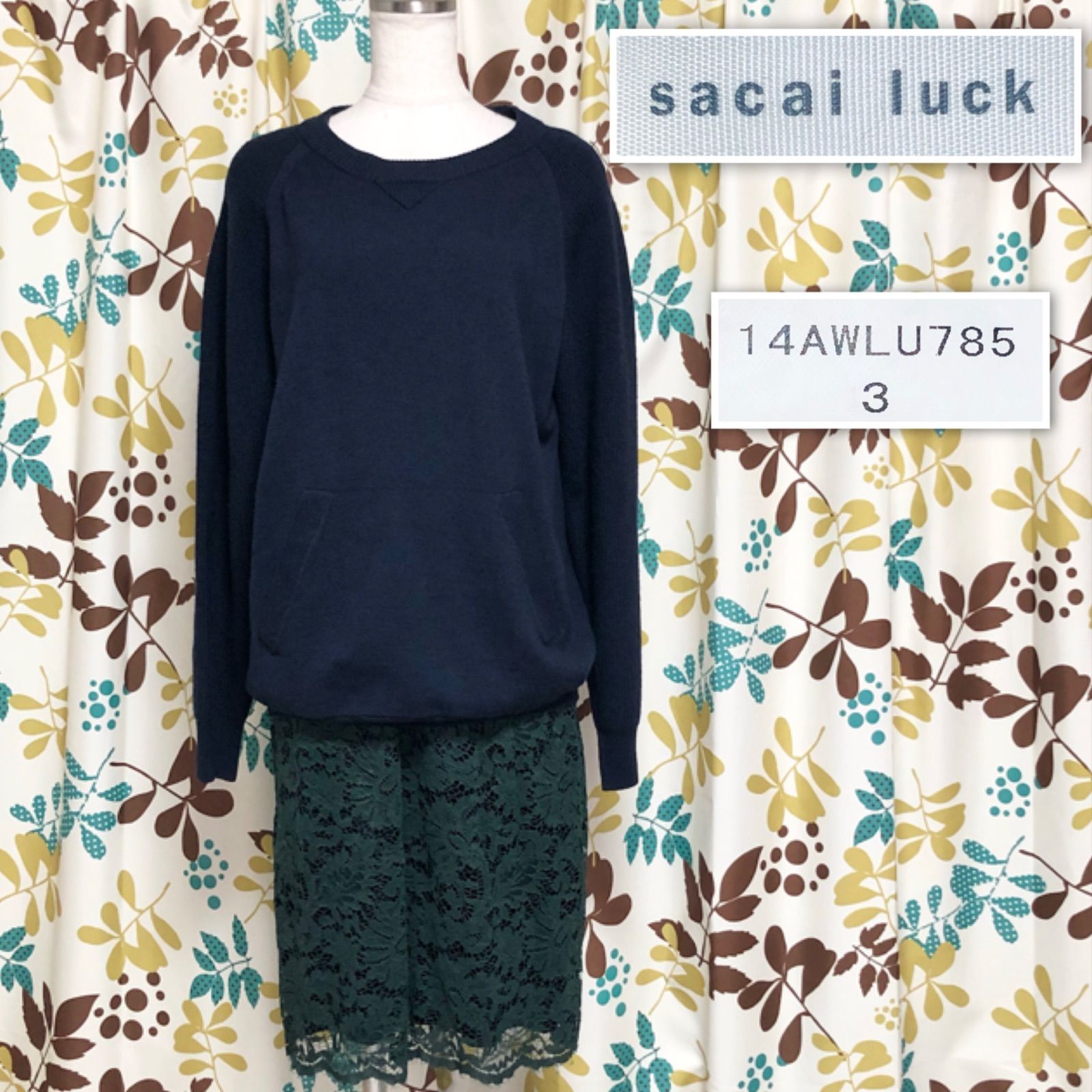 サカイラック sacai luck☆レースワンピース美品 sacai luck 半袖 