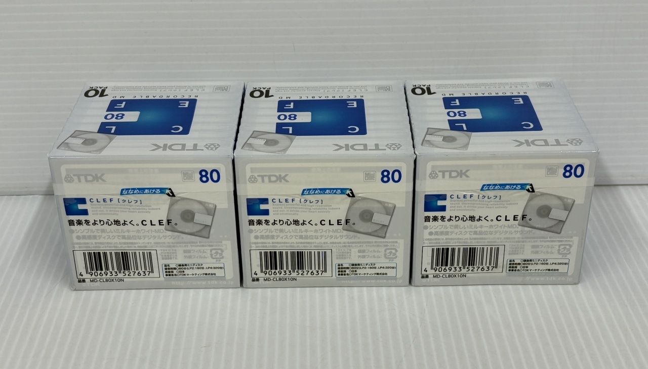  TDK MD 80分 組 MD- 囗T巛 MD 録音用メディア
