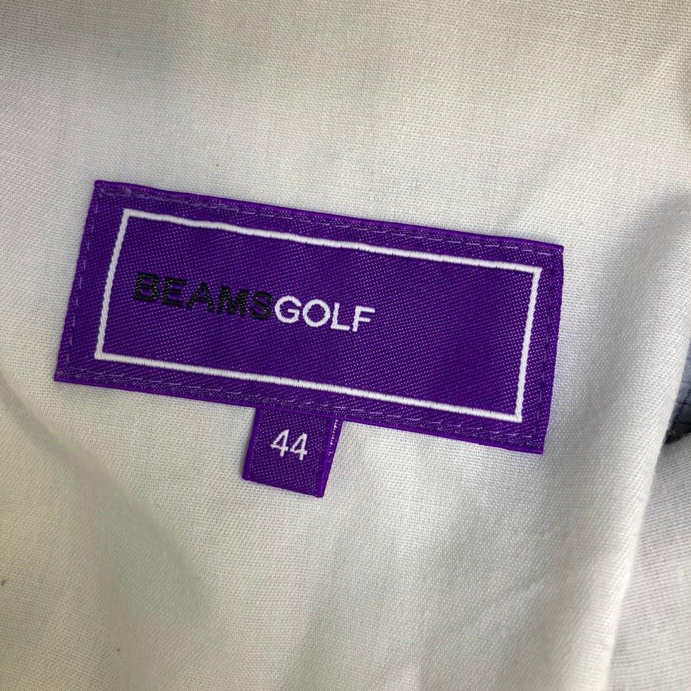 サイズ：44 BEAMS GOLF ビームスゴルフ  ハーフパンツ チェック柄 ネイビー系 [240101418180] ゴルフウェア メンズ ストスト サイズ：44 BEAMS GOLF ビームスゴルフ ハーフパンツ チェック柄