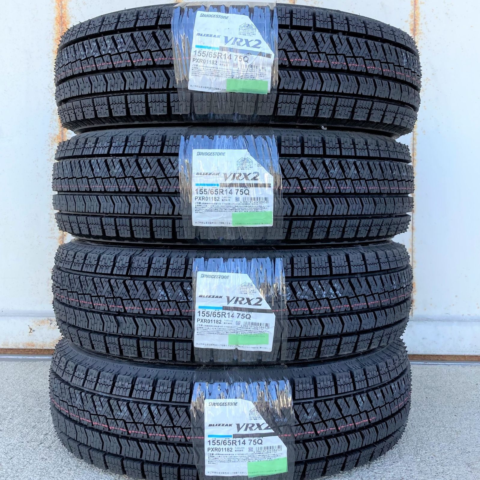155/65R14 スタッドレスタイヤ 新品 4本セット ブリヂストン 