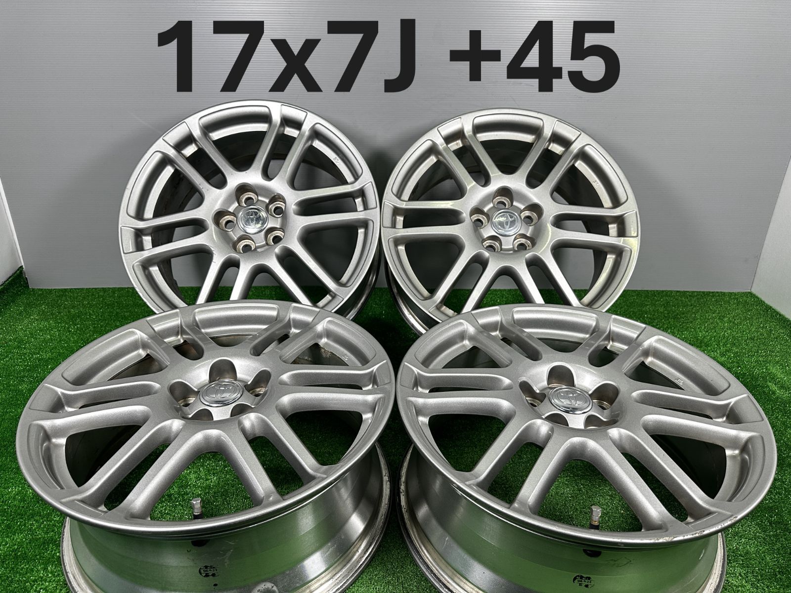 17x7J 45 5穴 PCD100 トヨタ純正 4本 アルミホイール TA176