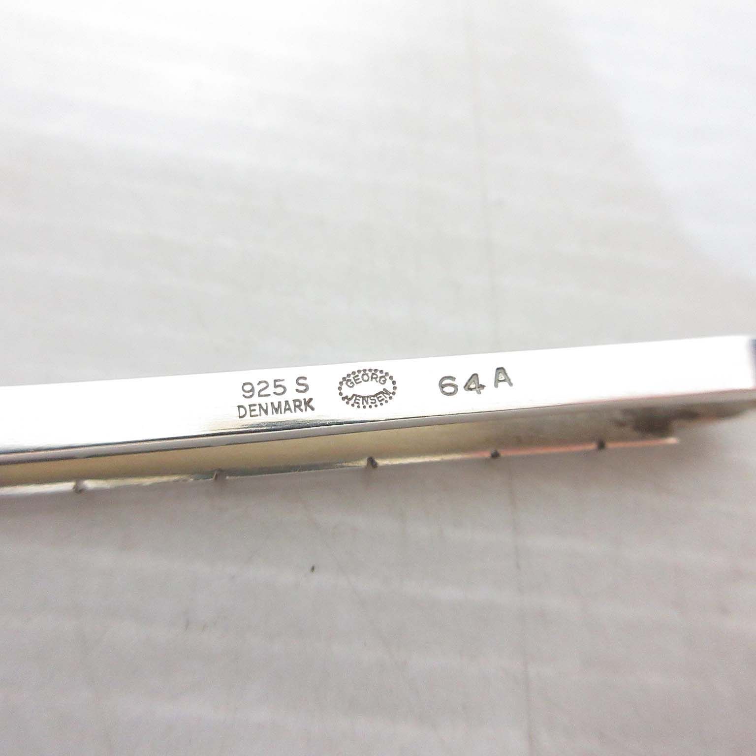 【正規品】  64A　ネクタイピン 　シルバー925 正規品】GEORG JENSEN 64A ネクタイピン シルバー925 - メルカリ