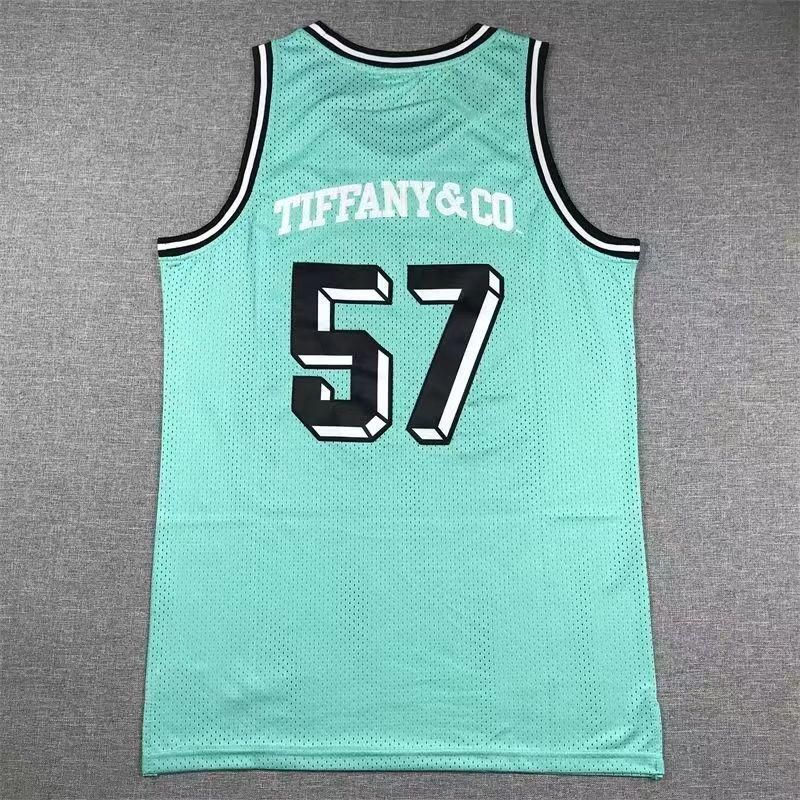 NBAティファニーブルー57番刺繡レトロなユニフォーム NBAティファニーブルー57番刺繡レトロなユニフォーム 2 Mitchell\u0026Ness