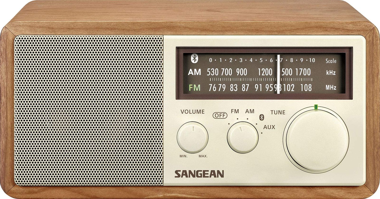 SANGEAN FM|AMラジオ対応 ブルートゥーススピーカー チェリー WR-302 Bluetooth対応