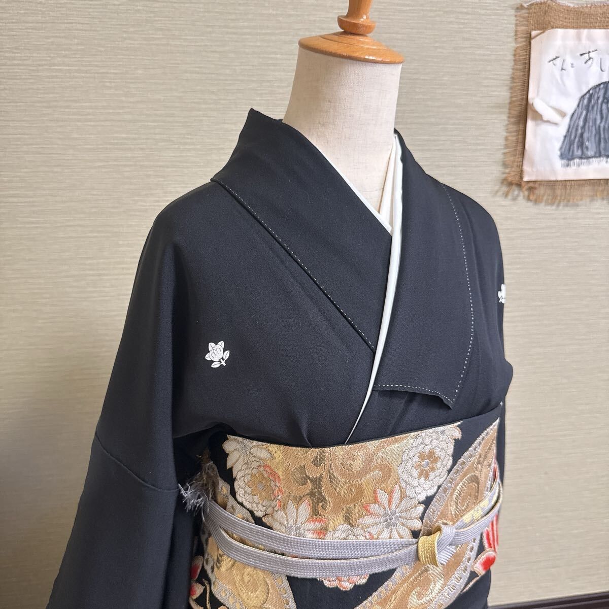 色留袖+長襦袢　フルセット　比翼仕立て　三つ紋　落款　略式礼装　着物　P1 楽天市場】【レンタル】色留袖レンタルフルセット8AB09 留袖レンタル