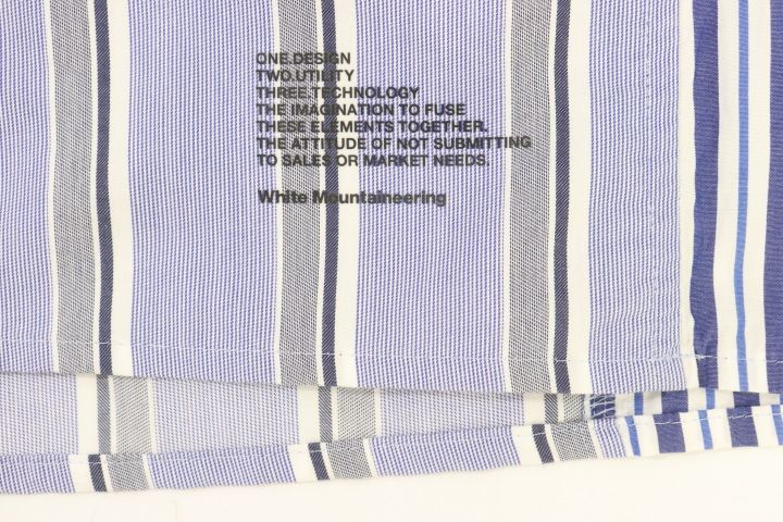 中古】 White Mountaineering メンズTシャツ 1 STRIPE PULL OVERHALF