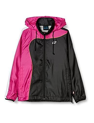 【新品・5営業日で発送】YONEX ヨネックス ジュニアウラジツキウィンドウォーマーシャツ (70081J) 色 : ブラック／ピンク サイズ : J130 