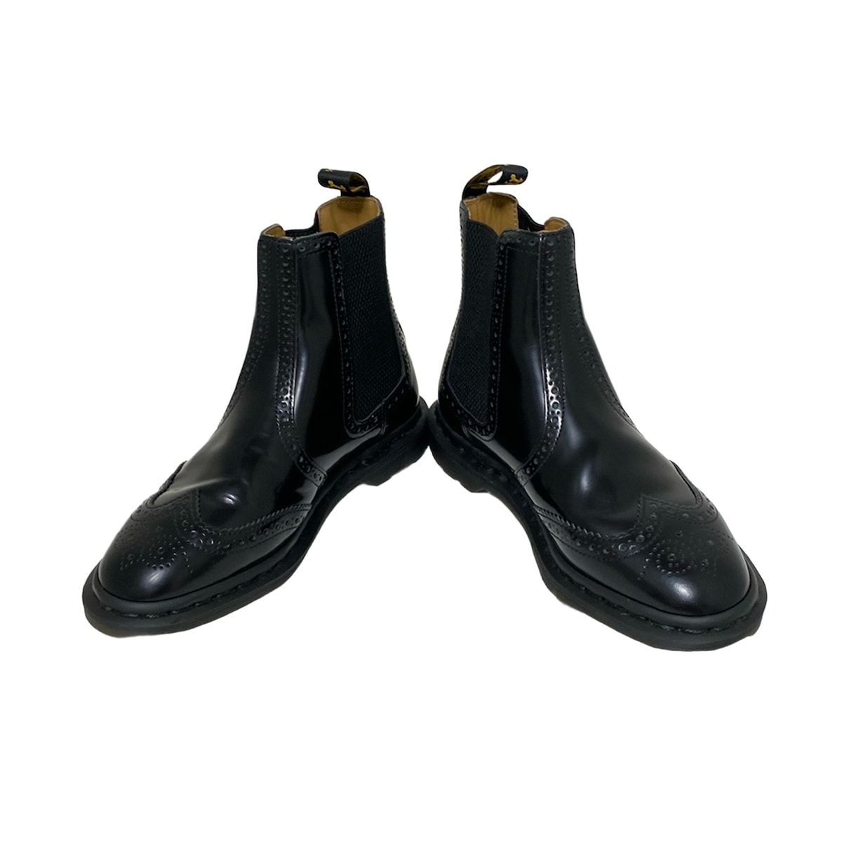 ドクターマーチン フロントジップブーツ JETTA 黒 厚底 レザー