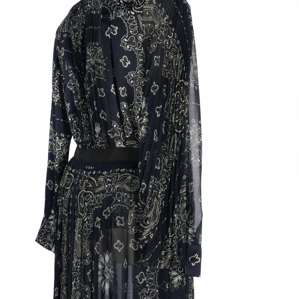 サカイ sacai 23SS バンダナ プリント ドレス ワンピース ペイズリー柄  