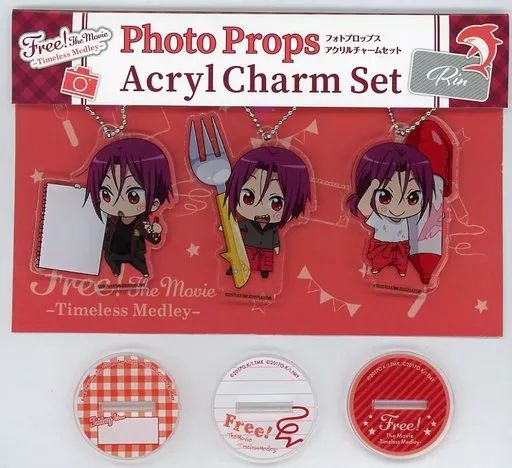 Free! フォトプロップスアクリルチャームセット 松岡凛 ハイスピード