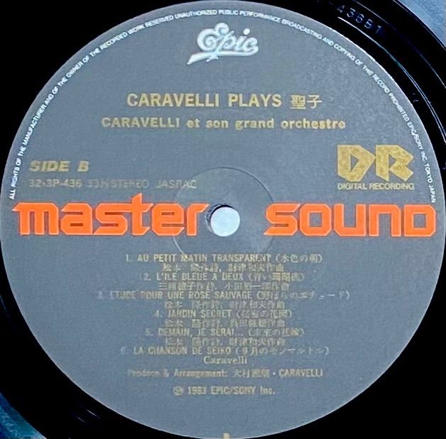 ☆CD【CARAVELLI PLAYS 聖子/】カラベリ・プレイズ 松田聖子□赤 松田