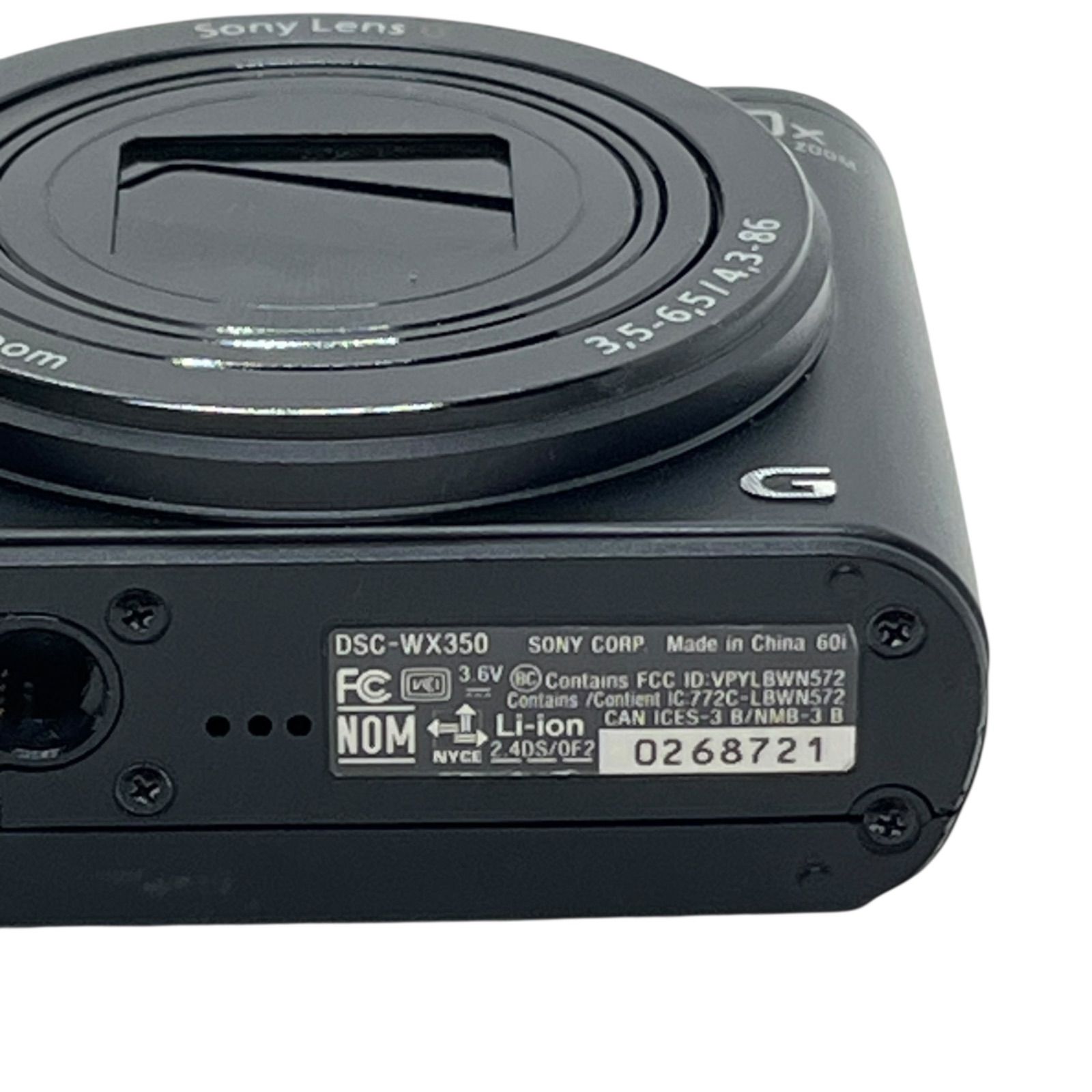 管33910】動作未確認☆SONY ソニー Cyber-shot DSC-WX350 光学20倍