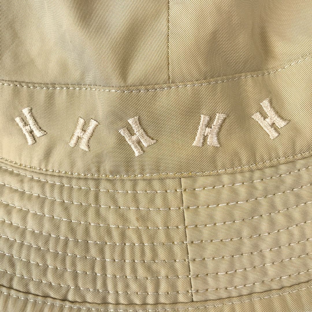 HERMES エルメス 帽子 バケットハット サイズ58 ベージュ Hロゴ