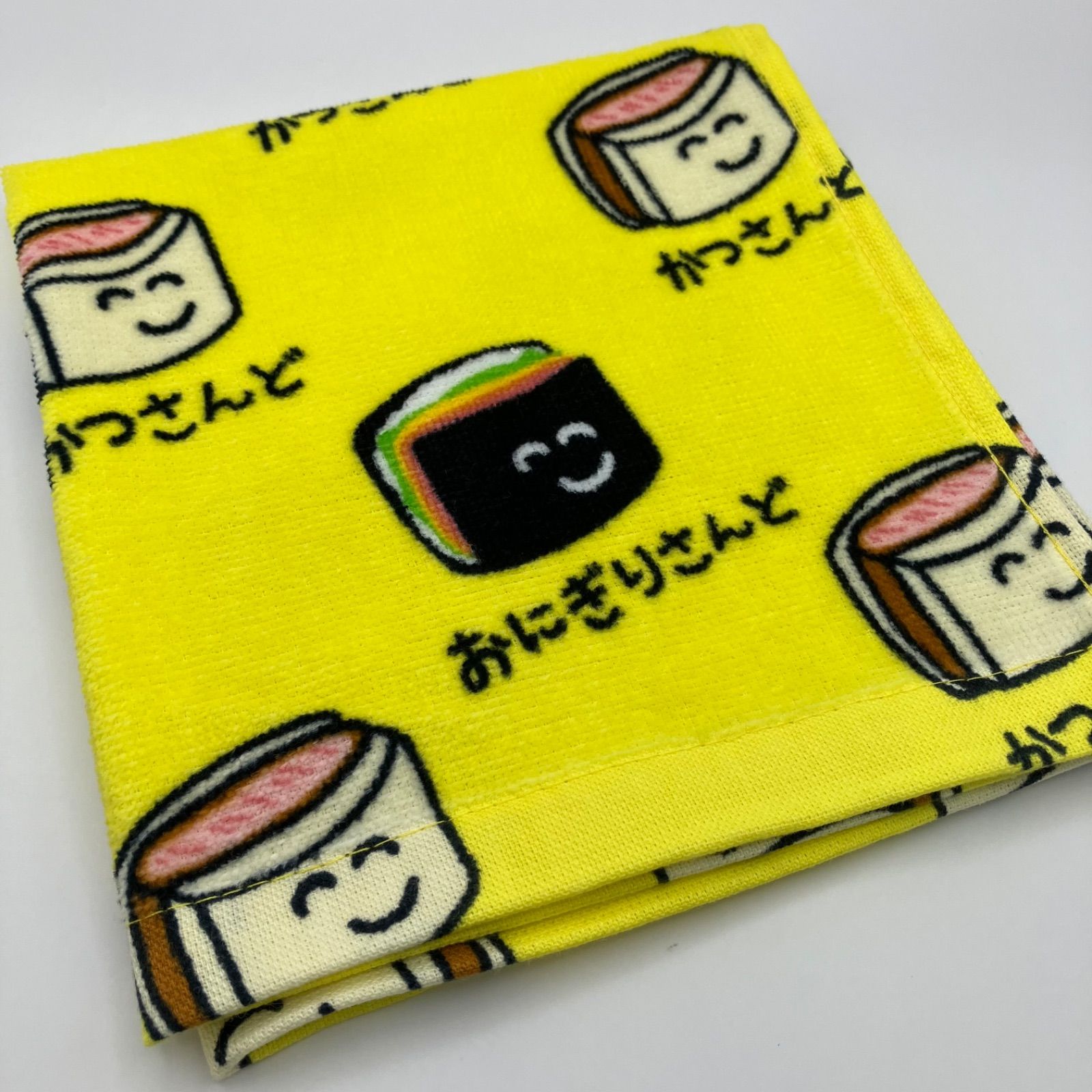 コンビニ おえかきさん プリントハンドタオル ウォッシュタオル 【かつ